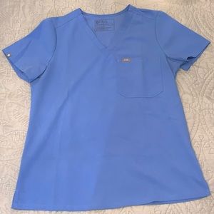 Figs Ceil Blue Catarina One-Pocket Scrub Top